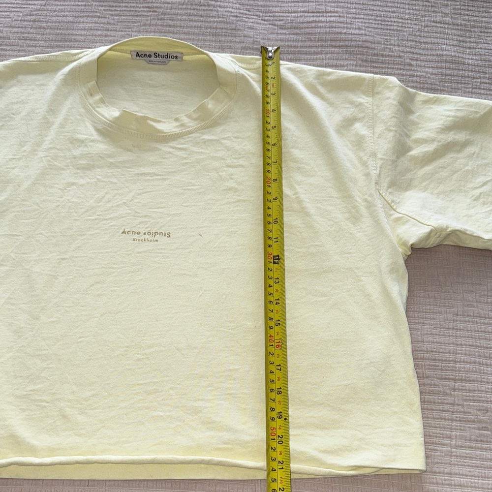 Acne Light Cream Tee - Picture 4 of 6